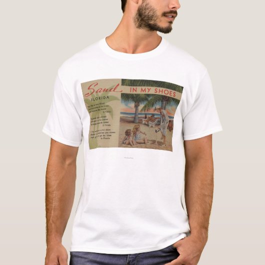 Zand in mijn schoenen en Florida PoemFlorida T-shirt (Voorkant)