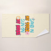 Zand in mijn tenen, zon op mijn neus badhanddoek (Badhanddoek)