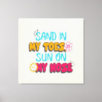 Zand in mijn tenen, zon op mijn neus