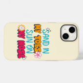 Zand in mijn tenen, zon op mijn neus Case-Mate iPhone case (Achterkant (horizontaal))
