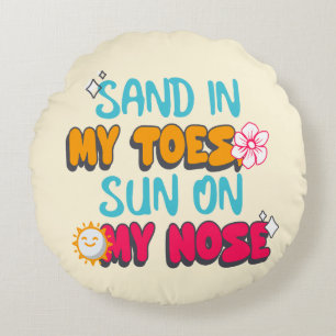 Zand in mijn tenen, zon op mijn neus rond kussen