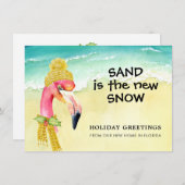Zand is de Nieuwe Beweging van de Vakantie van het Aankondiging (Voorkant / Achterkant)