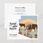 Zand is de Nieuwe Kaart van het Adres van SneeuwAr (Voorkant / Achterkant)