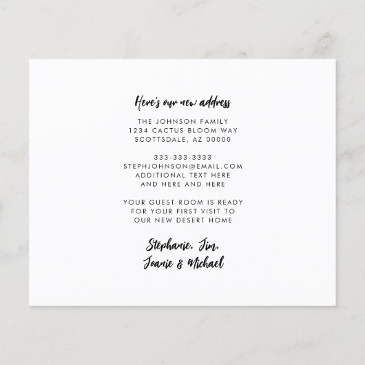 Zand is de Nieuwe Kaart van het Adres van SneeuwAr (Achterkant)