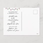 Zand is de nieuwe sneeuwfotokerst feestdagenkaart (Achterkant)