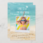 Zand is de nieuwe Sneeuwtropische Vakantieknopkaar (Voorkant / Achterkant)