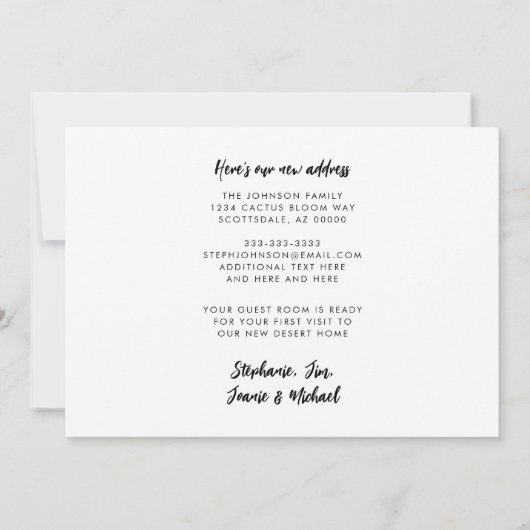 Zand is het Nieuwe Nieuwe Adres van SneeuwArizona Aankondiging (Achterkant)