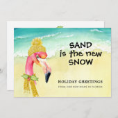 Zand is het Nieuwe Nieuwe Nieuwe Huis van de Beach Aankondiging (Voorkant / Achterkant)