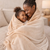 Zand Ivoor Fade Fleece Dekbed Deken