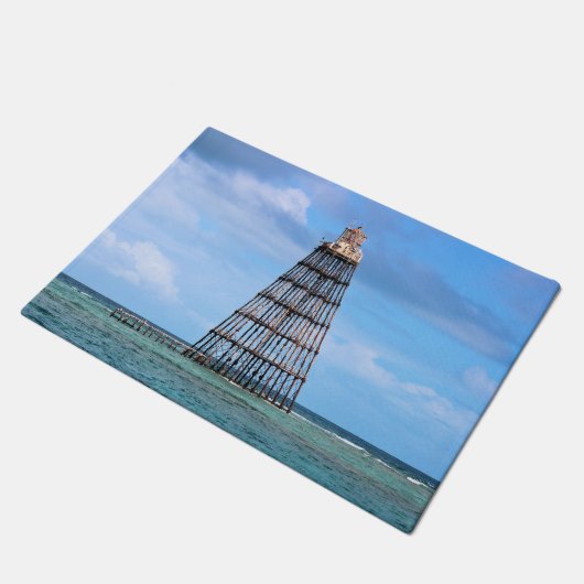 Zand Key Vuurtoren, Florida Keys Door Mat (Schuin)
