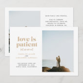 Zand Liefde is Geduldig Maar Wij Zijn Niet Elopeme Aankondiging (Voorkant / Achterkant)