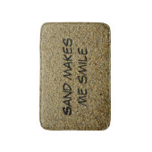 Zand maakt me glimlachen Natuur Foto Beach Lover S Badmat (Voorkant Verticaal)