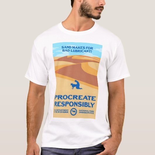Zand Maakt Slecht Smeermiddel - Procreate Verantwo T-shirt (Voorkant)