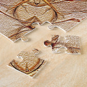 Zand Mandala Patroon met Ster Centrum Puzzel (Zijkant)