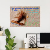 Zand met psalm 139:17-18 poster (Thuiskantoor)