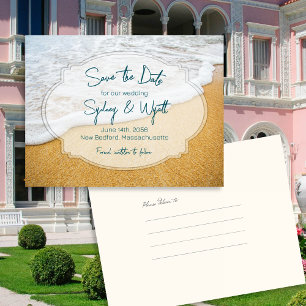 Zand n de Douane van het Surf sparen het Briefkaar Aankondigingskaart