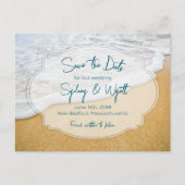 Zand n de Douane van het Surf sparen het Briefkaar Aankondigingskaart (Voorkant)