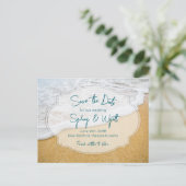 Zand n de Douane van het Surf sparen het Briefkaar Aankondigingskaart (Staand voorkant)