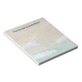 Zand n Surf van bureau van Persoonlijke NotaPad Notitieblok (Schuin)