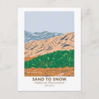 Zand naar sneeuw National Monument California 