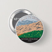 Zand naar sneeuw National Monument California  Ronde Button 5,7 Cm (Voorkant /achterkant)