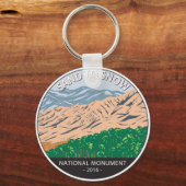 Zand naar sneeuw National Monument California Sleutelhanger (Voorkant)