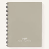 Zand Notitieboek (Voorkant)