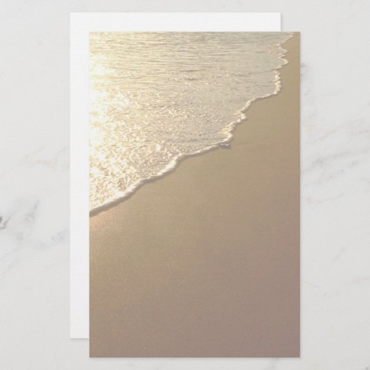 Zand op de strand- en oceaanfabriek briefpapier (Voorkant / Achterkant)