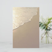 Zand op de strand- en oceaanfabriek briefpapier (Staand voorkant)