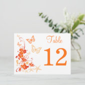 Zand, Oranje, Wit Tropisch Aantal van de Lijst van Kaart (Staand voorkant)