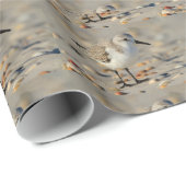 Zand Piper en Seashells Cadeaupapier (Rol Hoek)