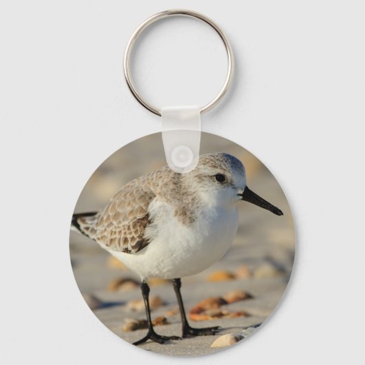 Zand Piper en Seashells Sleutelhanger (Voorkant)