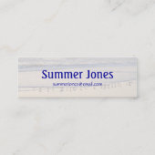 Zand Pipers die ontbijt in de golven snuffelen Mini Visitekaartje (Achterkant)