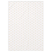 Zand polka stippen wit tafelkleed (Voorkant)