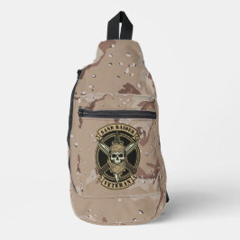 Zand Raider Veteraan Woestijn Gevechtsembleem Sling Bag