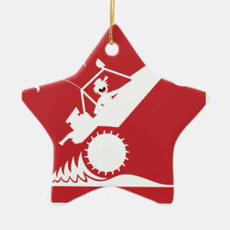 ZAND-RAIL-WIELtekens Keramisch Ornament