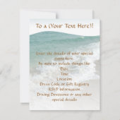 Zand schrijft op de beach, ik hou van jullie uitno kaart (Achterkant)