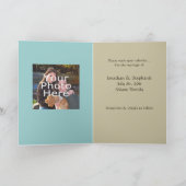 Zand schrijven op het strand, Save the Date Cards Aankondiging (Binnen)