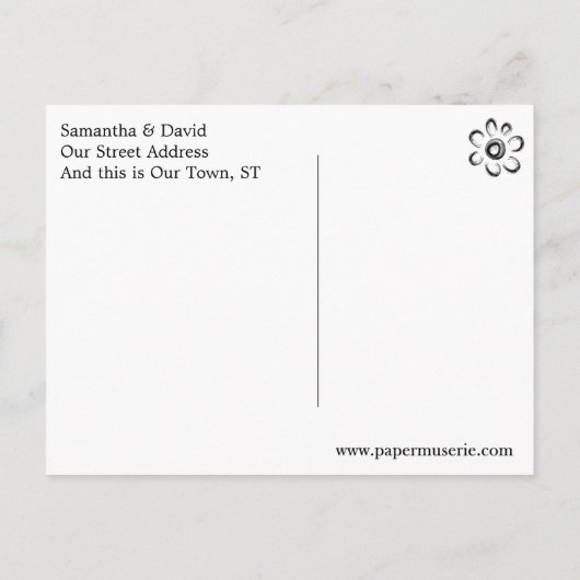 Zand & Schuim Strand Bruiloft Save the Date 2b Aankondigingskaart (Achterkant)