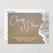 Zand, Schuim Verandering van Plannen Uitgesteld St Briefkaart (Voorkant / Achterkant)