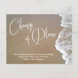 Zand, Schuim Verandering van Plannen Uitgesteld St Briefkaart