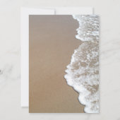 Zand & schuimbalfoto, we hebben gehuwde witte teks kaart (Achterkant)