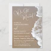 Zand & Schuimstrandfoto, We trouwden in het wit Kaart (Voorkant)