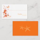 Zand, Sinaasappel, Witte Tropische Strand Plaats K Plaatskaartje (Voorkant / Achterkant)