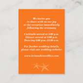 Zand, Sinaasappel, Witte Tropische Strandbijlage K Informatiekaartje (Achterkant)