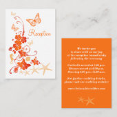 Zand, Sinaasappel, Witte Tropische Strandbijlage K Informatiekaartje (Voorkant / Achterkant)