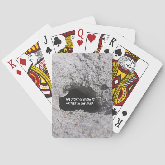 Zand speelkaarten (Achterkant)