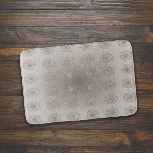 Zand-strand bloementextiel patroon kunst badmat