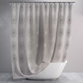 Zand-strand bloementextiel patroon kunst douchegordijn