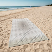 Zand-strand bloementextiel patroon kunst strandlaken